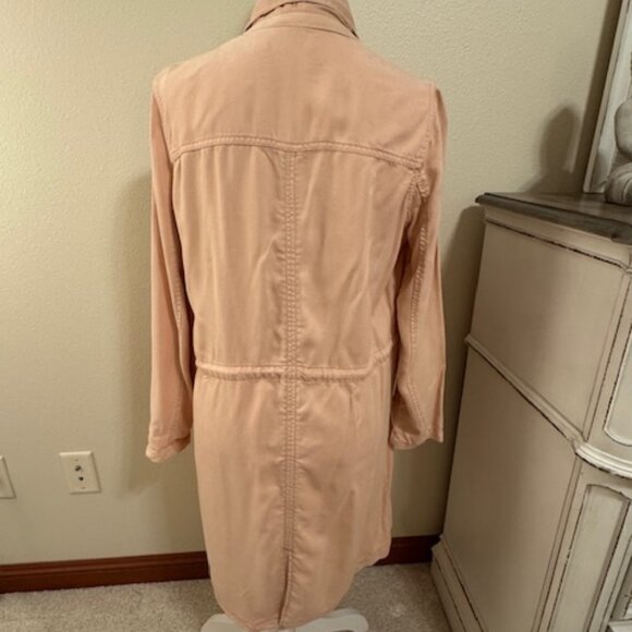Max Jeans Drawcord Duster Jacket, Baby Pink - Women's Medium - Picture 10 of 13
